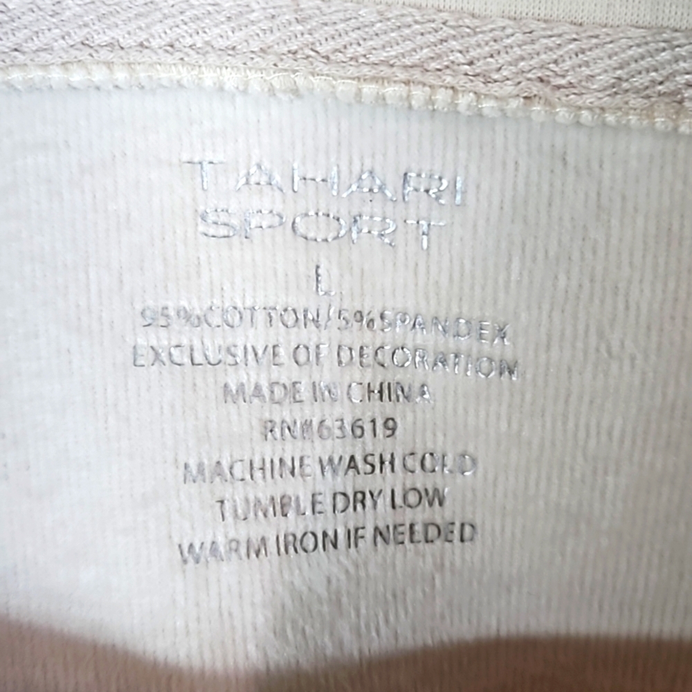 Tahari Sport Womens Cream Sweater Size Large NWT - Picture 3 of 8